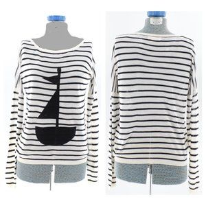 Le Sample Lightweight Sailboat Sweater S